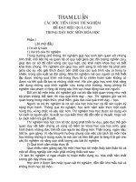 Tham luan su dung thí nghiệm trong dạy học hóa học