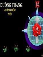 đường thẳng vuông góc với mặt phẳng