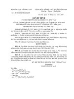 QUY CHẾ CÔNG NHẬN TRƯỜNG MẦM NON ĐẠT CHUẨN QUỐC GIA