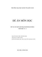 XÂY DỰNG KẾ HOẠCH KINH DOANH HOA  NHÂN DỊP  20 – 11