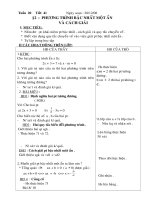 giáo án đại số hk2