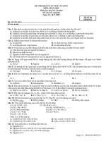 Thi thử ĐH-CĐ lần I (THPT Hai Bà Trưng-Thạch Thất-Hà Tây)