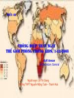 Thông điệp nhân này thế giới phòng chống AIDS