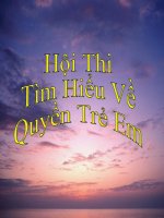 Hội Thi Tìm Hiểu Về Quyền TRẻ Em