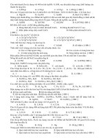 ÔN THI HKII HÓA 12- 2009 NGUYỄN ĐÁNG TRÀ VINH