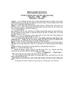 Đề thi giáo viên giỏi cấp trường