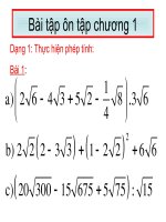 Ôn tập chương I ĐS lớp 9