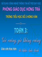 Góc vuông, góc không vuông