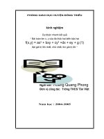 Dự đoán nhanh kết quả Bài toán tìm x, ycủa đa thức hai biến bậc hai