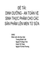 DINH DƯỠNG SỮA CHUA PP