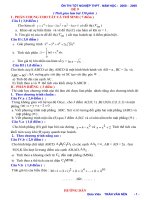 ĐỀ 9 ÔN THI TỐT NGHIỆP THPT 2009