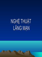 nghe thuat lang man