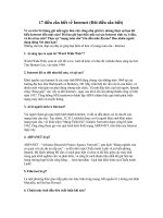 17 điều cần biết về Internet