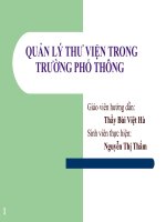 Quản lý thư viện