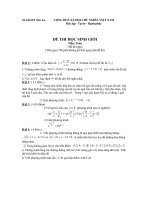 ĐỀ THI HSG & ĐÁP ÁN