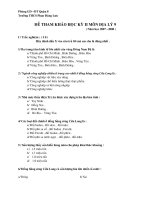 Đề tham khảo HK2