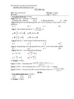 đề kiểm tra cI giải tích (NC)