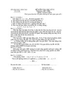 ĐỀ THI CUỐI NĂM 2008 ( HÀ NAM)