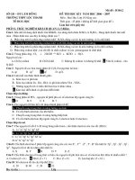 de thi hoa 10 ban KHTN