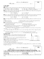 Đề KT Vật ly 6