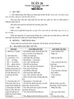 giao an lop 5 tuan 26 (3 cot - PH )
