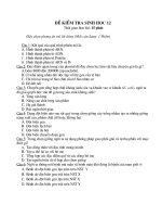 đề kiểm tra 12