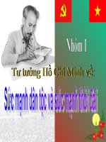 TT HCM VE KET HOP SUC MANH DAN TOC VA THOI DAI