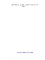 Lap Trinh huong doi tuong JAVA