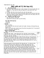 Tiết 98,99: Bài viết tập làm văn số 7