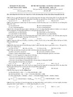 Đề thi thử ĐH môn hóa 2011 - Trường THPT Phan Châu Trinh