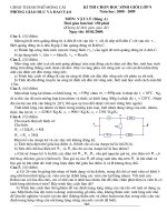 HSG Vật lý 9 (08-09 bảng A)