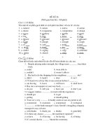 đề thi môn anh văn - đề 26