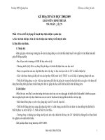 ke hoach ca nhan va bo mon