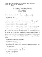 Đề thi của trường Amsterdam-HN