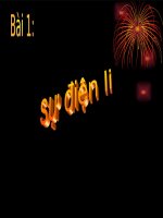 Sự điện ly Hóa 11-ban KHTN