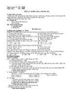 giáo án tiết 67 hình 7. Kiểm tra chương III.