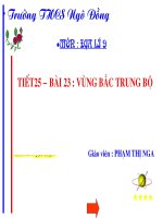 ĐỊA 9 VUNG BẮC TRUNG BỘ