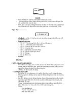 Tự chọn NV9, chủ đề 1-2