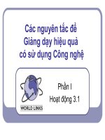 Các nguyên tắc ứng dụng CNTT