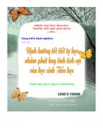 SKKN : Day tốt tiết tự học