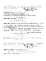 ĐỀ THI ĐH QUẢNG XƯƠNG I