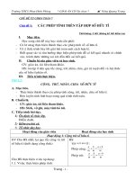 giáo án CĐTC đại số 7