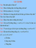 Ôn tập đồ thị hàm số