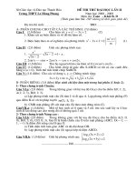 Đề thi thử của trường THPT Lê Hồng Phong