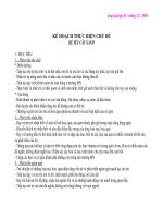 Chủ điểm : bé yêu cây xanh - Nhà trẻ