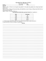 Đề kiểm tra 45 phút kì 2 ( có đáp án)