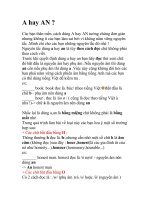 A/AN : tưởng dễ mà không dễ !
