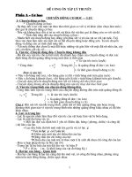 lí thuyết ôn tập thi THPT