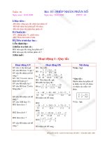 PHÉP NHÂN PHÂN SỐ