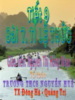 Tiết 9. Bài 7. Tỉ lệ thức